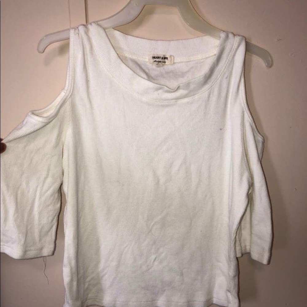 White Cropped Top